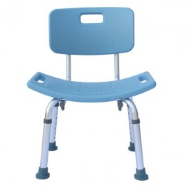 Heavy-duty Aluminum Alloy Old People Backrest Bath Chair CST-3012 Blue