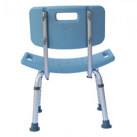 Heavy-duty Aluminum Alloy Old People Backrest Bath Chair CST-3012 Blue
