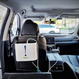 GRUNDIG portable oxygen generator oxygen flow adjustment range of 1-6L/min for home life and car travel 90% high-concentration oxygen machine (white)