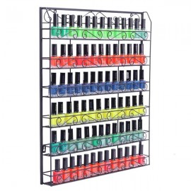 [US-W]6 Tier Metal Nail Polish Display Organizer Wall Rack Holder