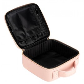 [US-W]Professional High-capacity Multilayer Portable Travel Makeup Bag Strap Pink